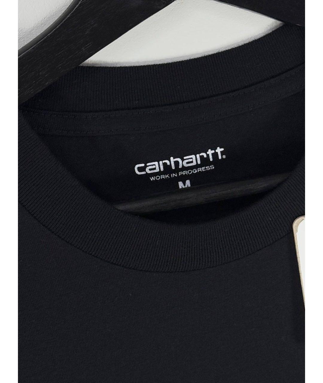 CARHARTT WIP Черная хлопковая футболка, фото 3