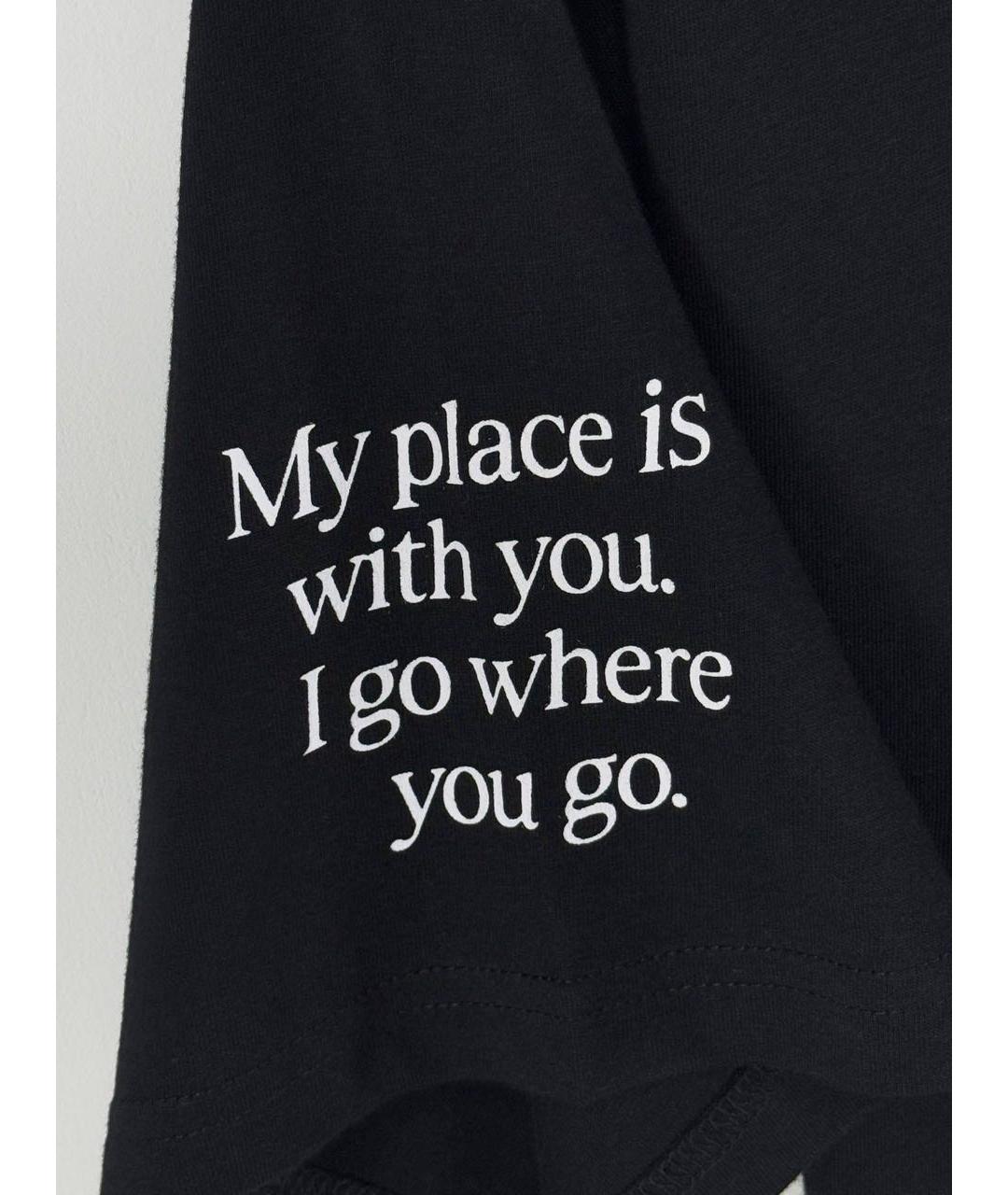 CARHARTT WIP Черная хлопковая футболка, фото 5