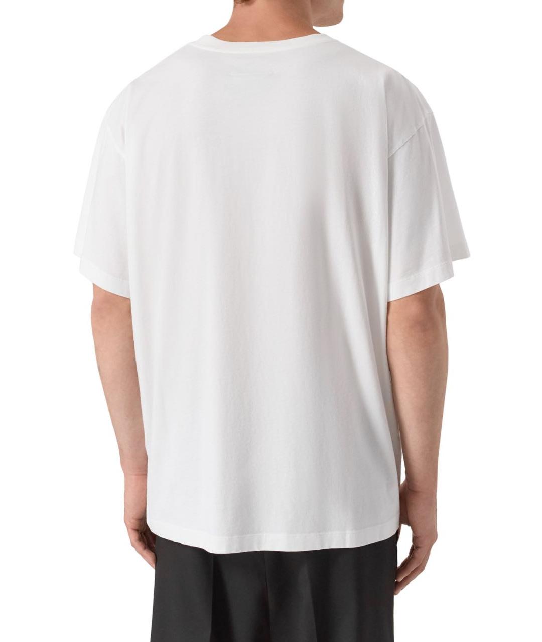 OFF-WHITE Белая хлопковая футболка, фото 2