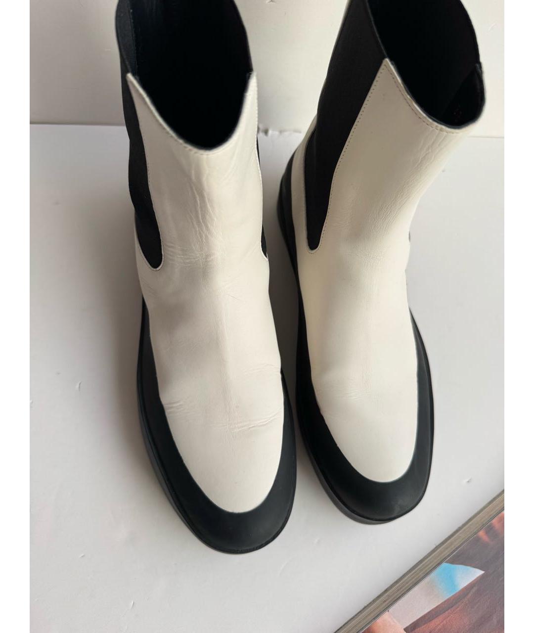 NEOUS Белые кожаные полусапоги, фото 3