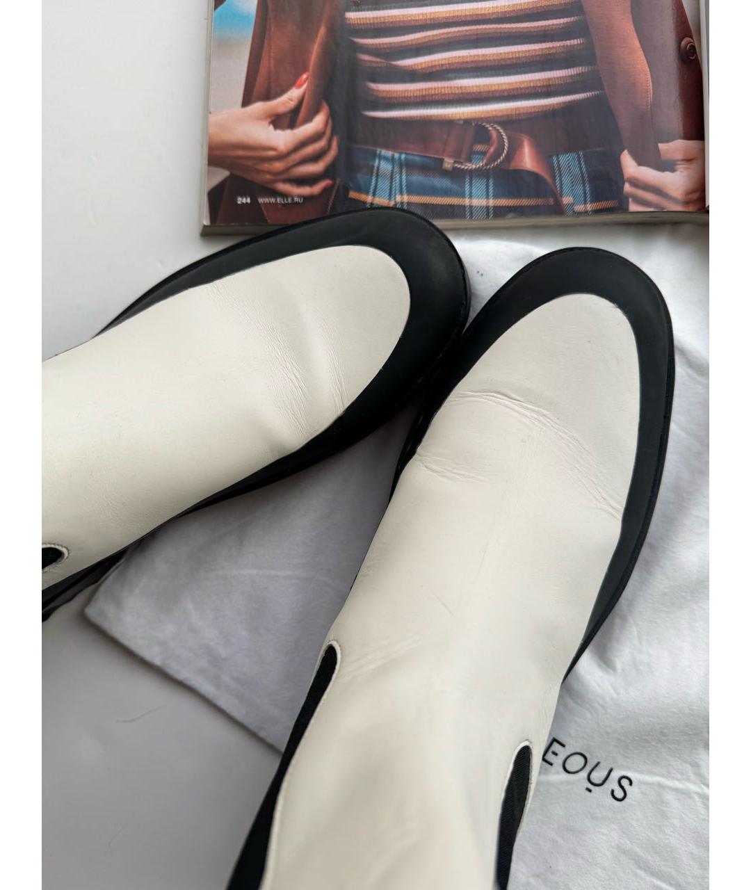 NEOUS Белые кожаные полусапоги, фото 6