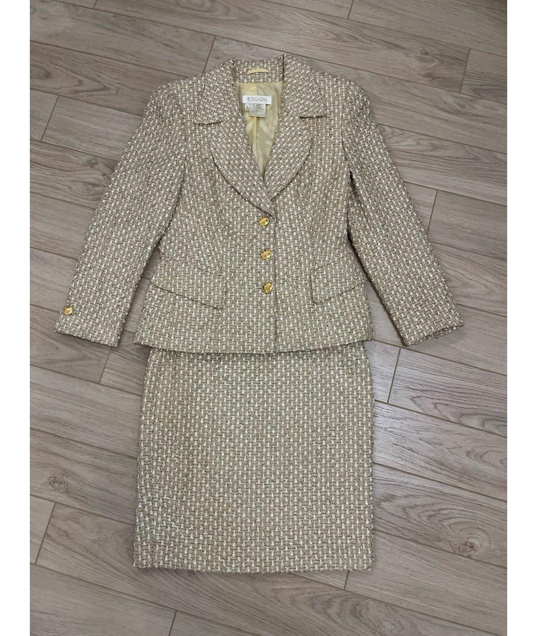 ESCADA Бежевый костюм с юбками, фото 8