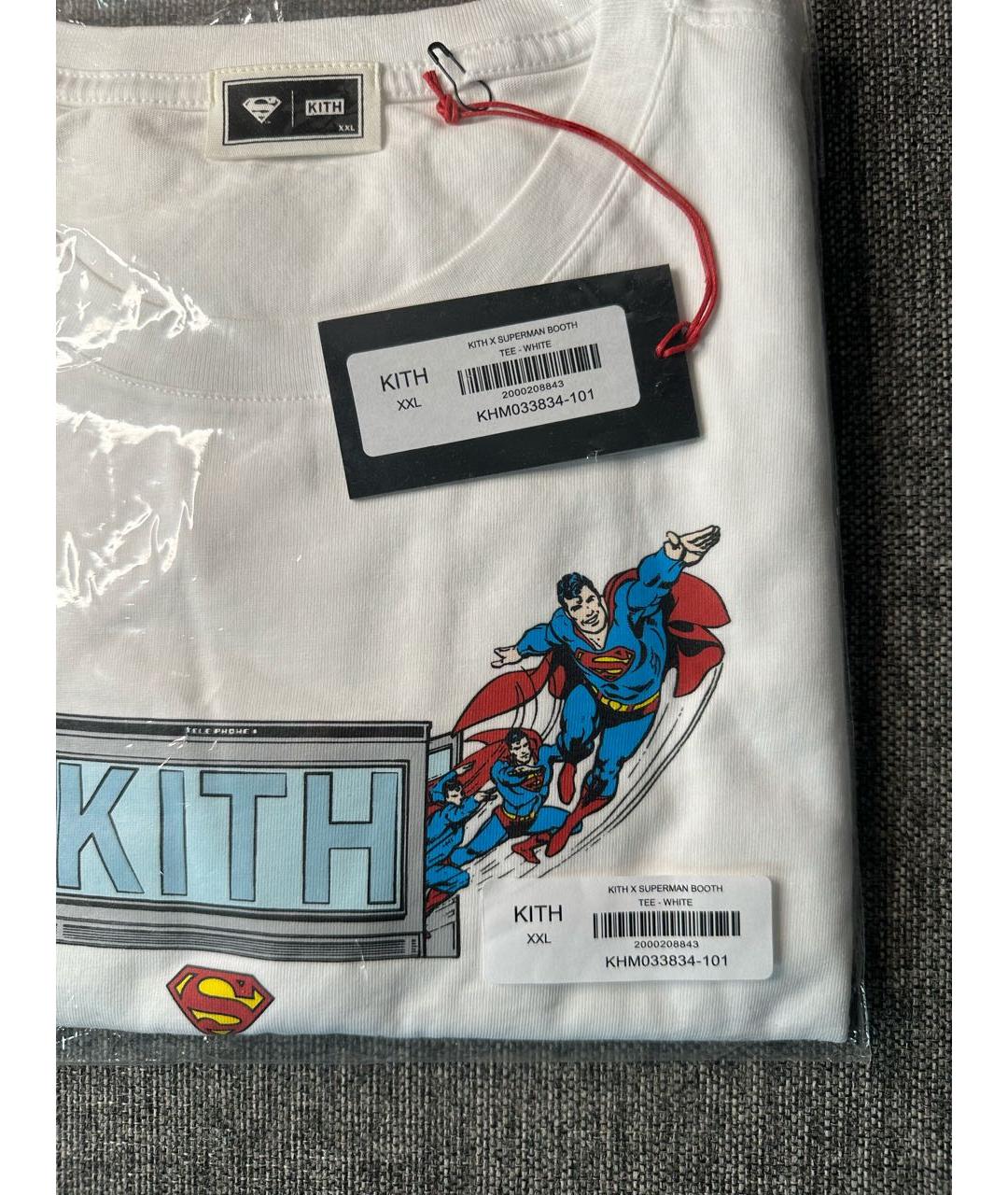 KITH Белая хлопковая футболка, фото 3