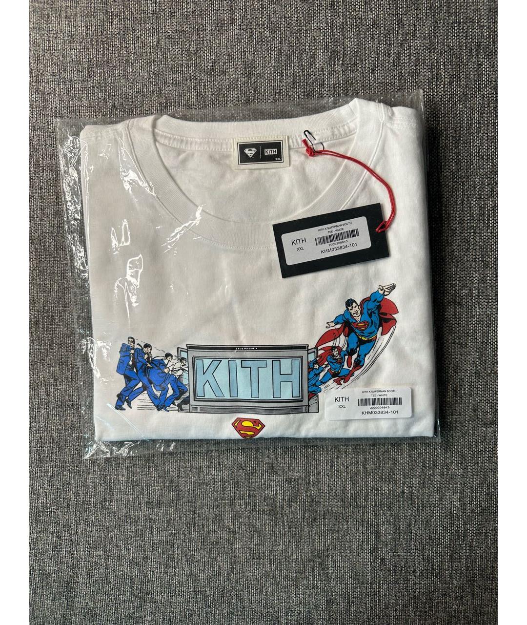 KITH Белая хлопковая футболка, фото 2