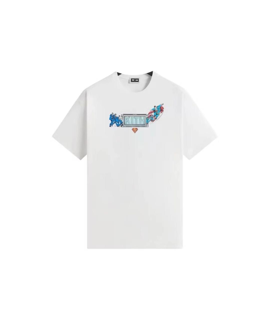 KITH Белая хлопковая футболка, фото 1