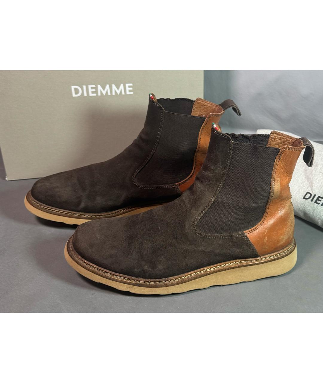 DIEMME Коричневые замшевые высокие ботинки, фото 6