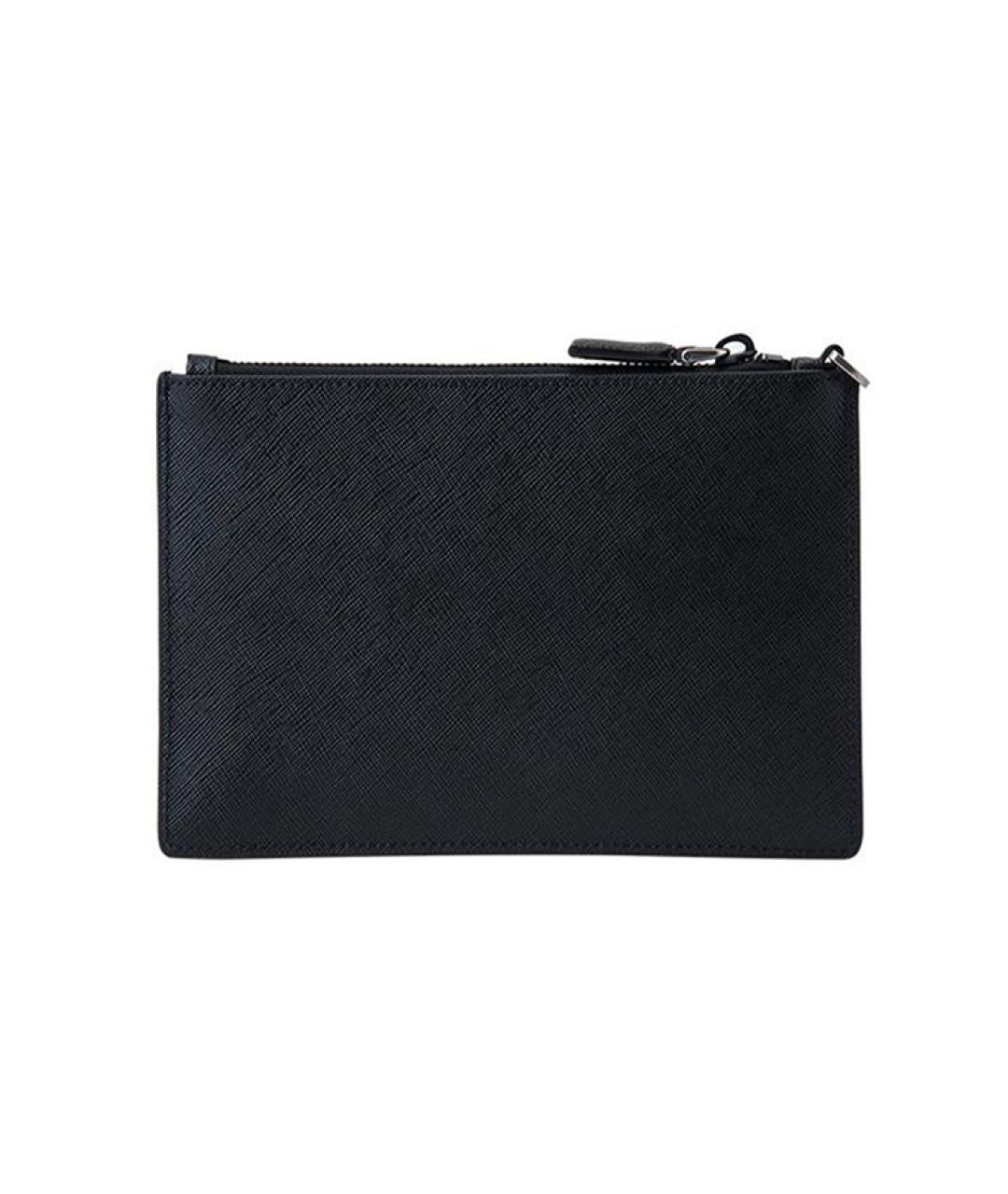 PRADA Темно-синяя кожаная папка для документов, фото 4