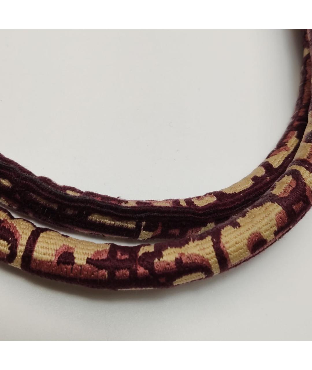 CHRISTIAN DIOR Бордовая тканевая сумка тоут, фото 8