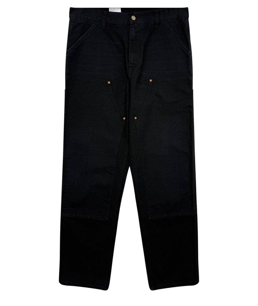 CARHARTT WIP Черные хлопковые повседневные брюки, фото 1