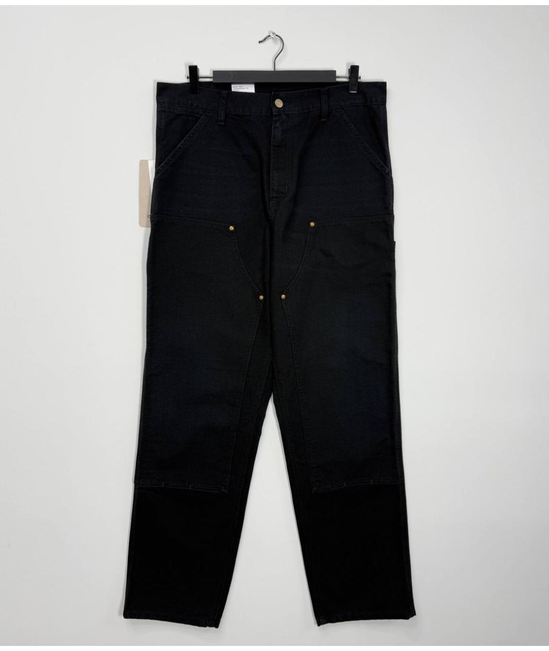 CARHARTT WIP Черные хлопковые повседневные брюки, фото 6