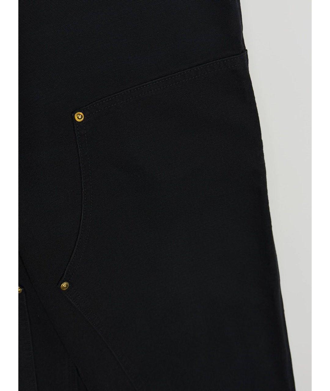 CARHARTT WIP Черные хлопковые повседневные брюки, фото 4