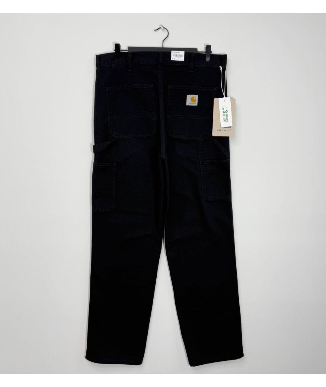 CARHARTT WIP Черные хлопковые повседневные брюки, фото 2