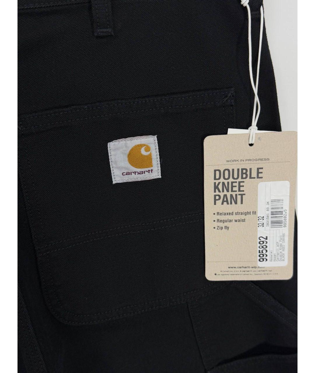 CARHARTT WIP Черные хлопковые повседневные брюки, фото 5