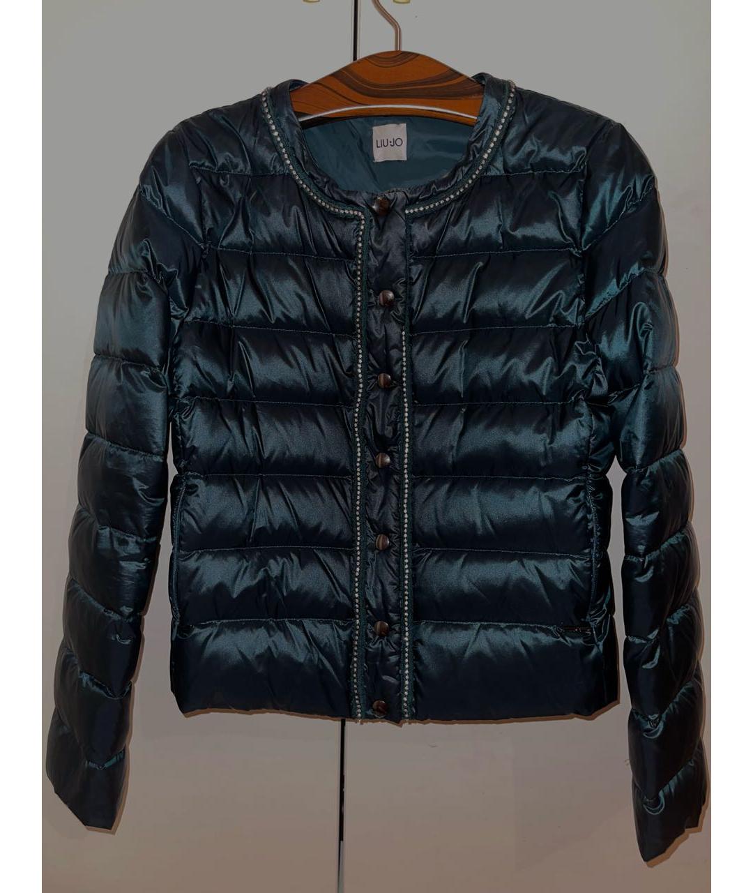 LIU JO Зеленый полиуретановый пуховик, фото 4