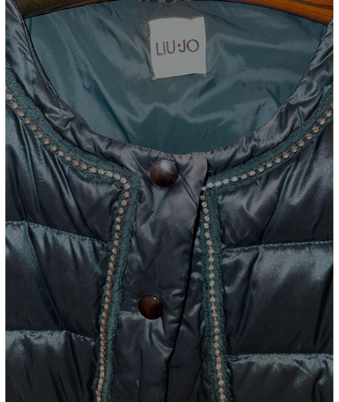 LIU JO Зеленый полиуретановый пуховик, фото 2