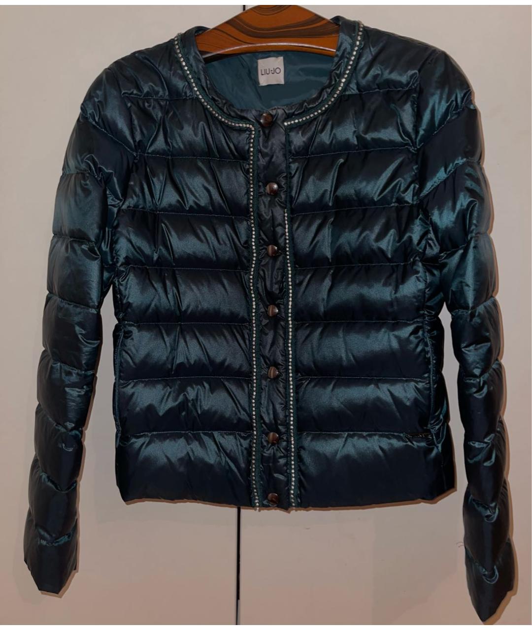 LIU JO Зеленый полиуретановый пуховик, фото 3