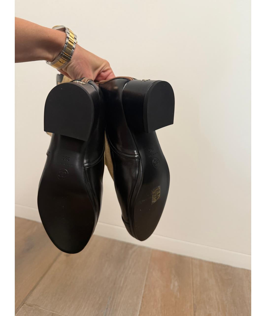 CHANEL Бежевые замшевые сапоги, фото 2