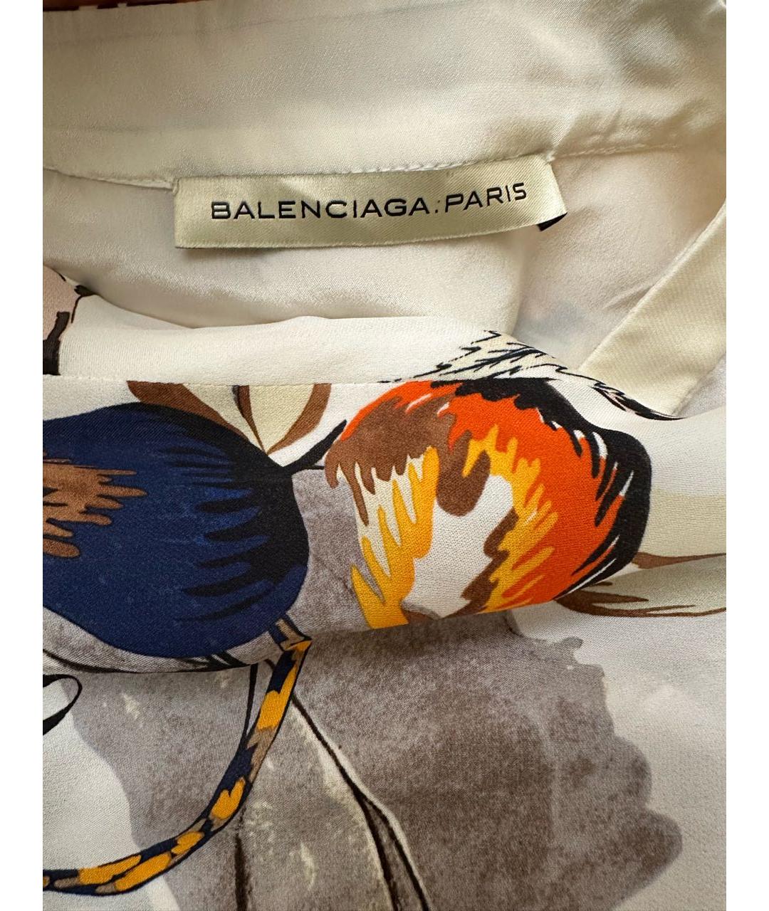 BALENCIAGA Мульти шелковая блузы, фото 3