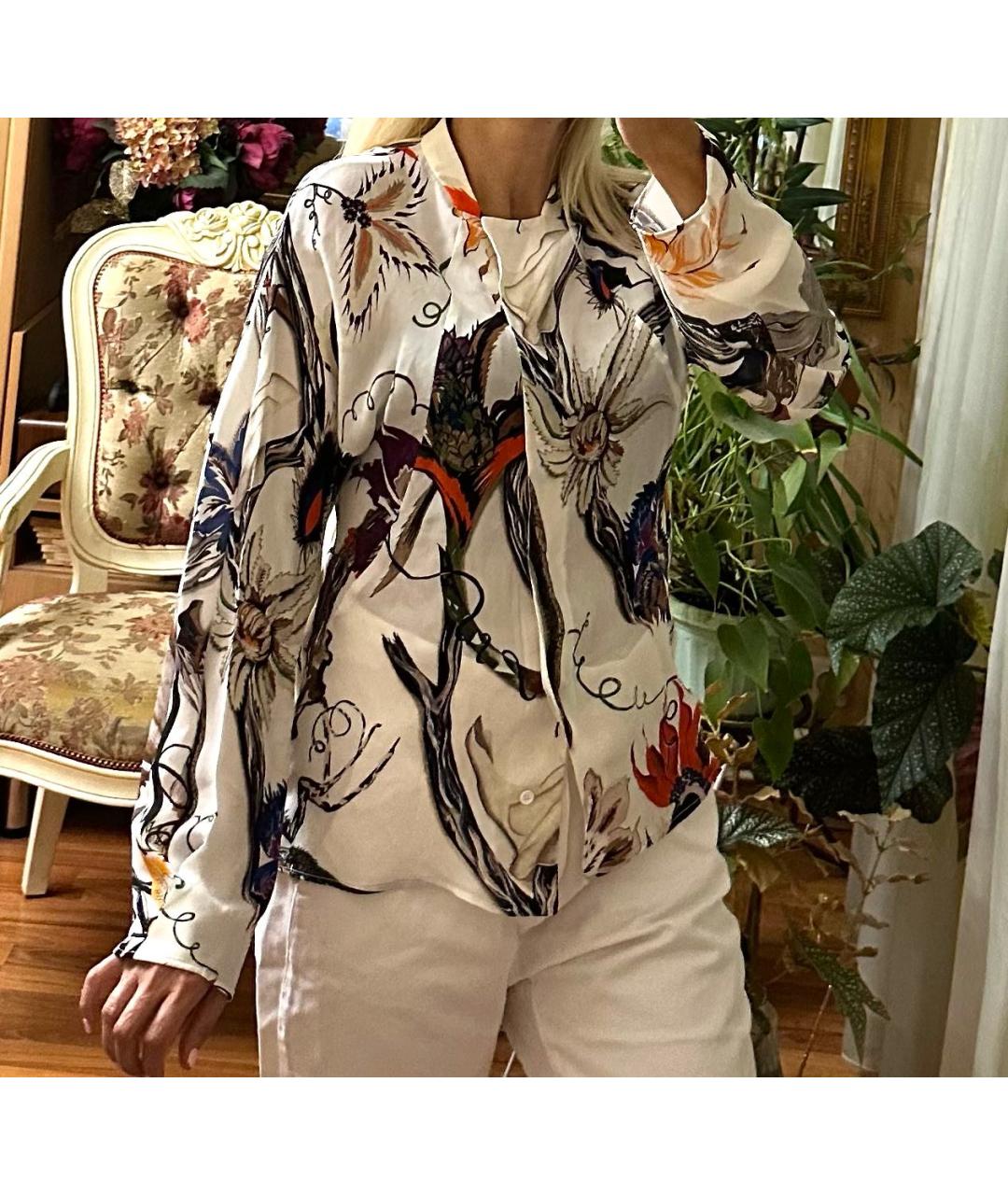 BALENCIAGA Мульти шелковая блузы, фото 7