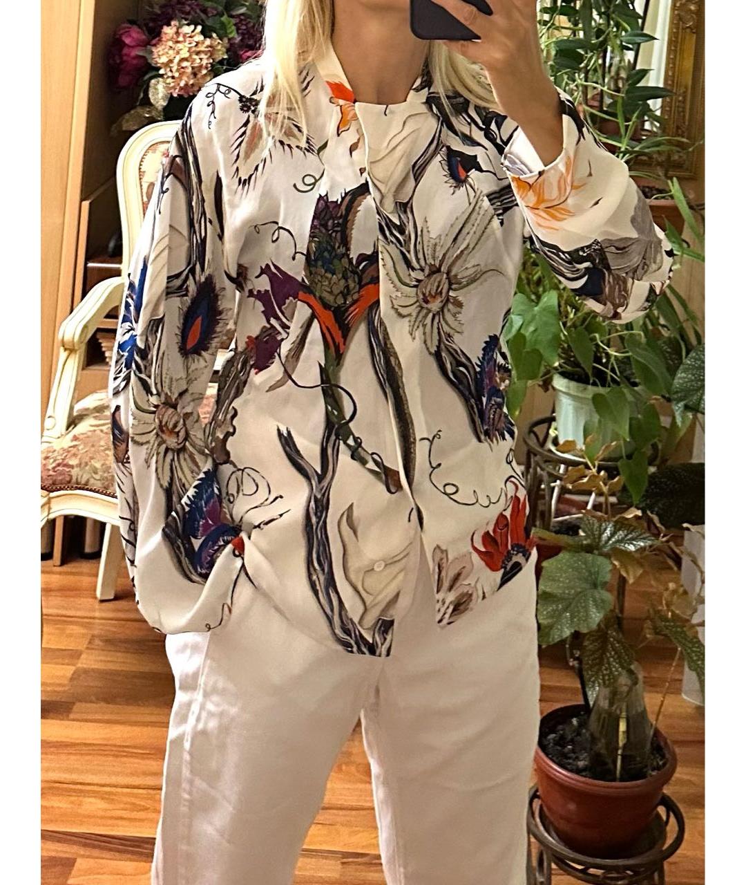 BALENCIAGA Мульти шелковая блузы, фото 8