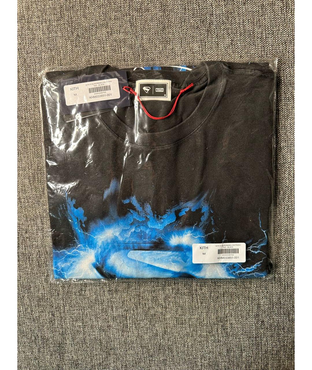 KITH Черная хлопковая футболка, фото 3