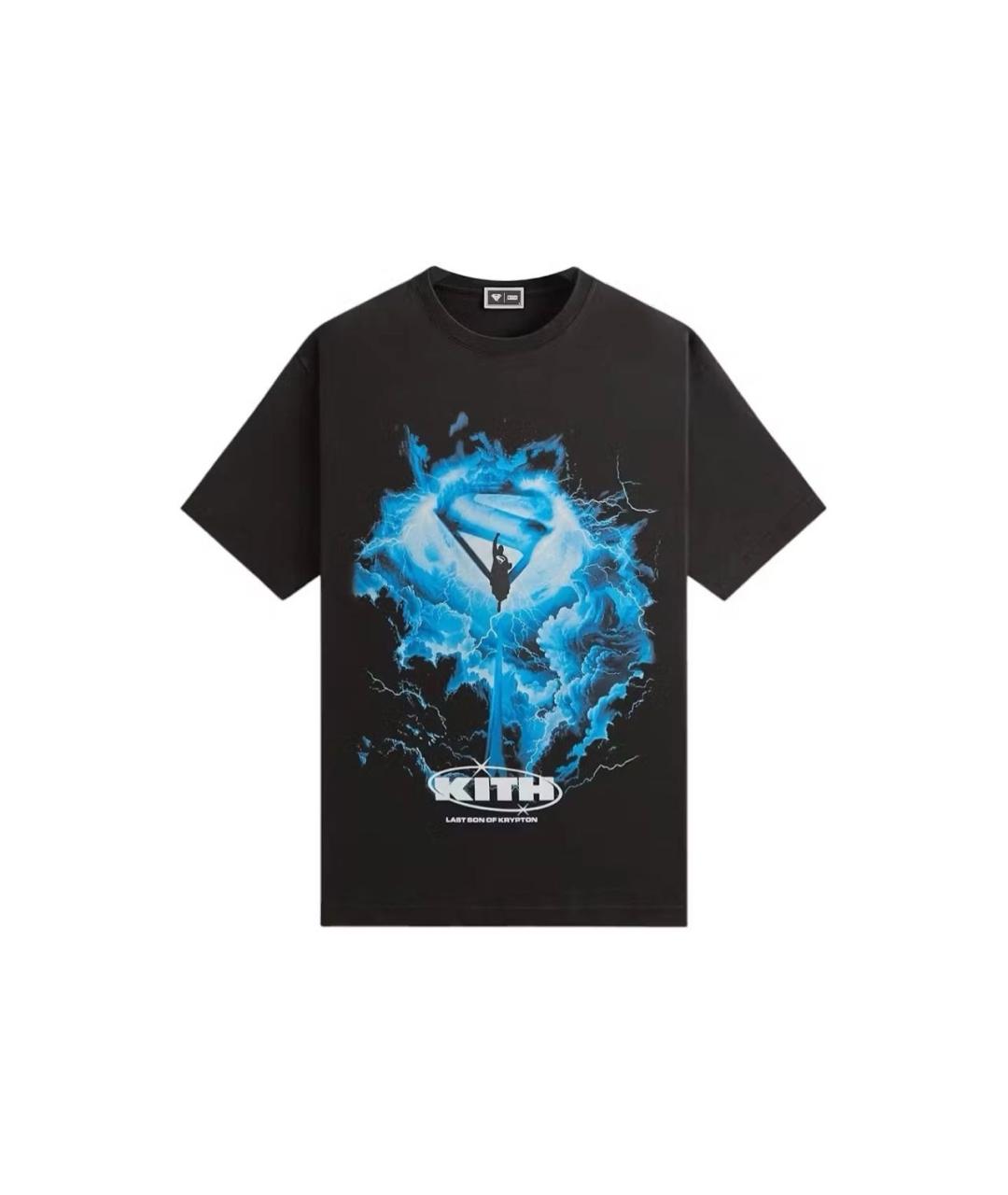 KITH Черная хлопковая футболка, фото 1