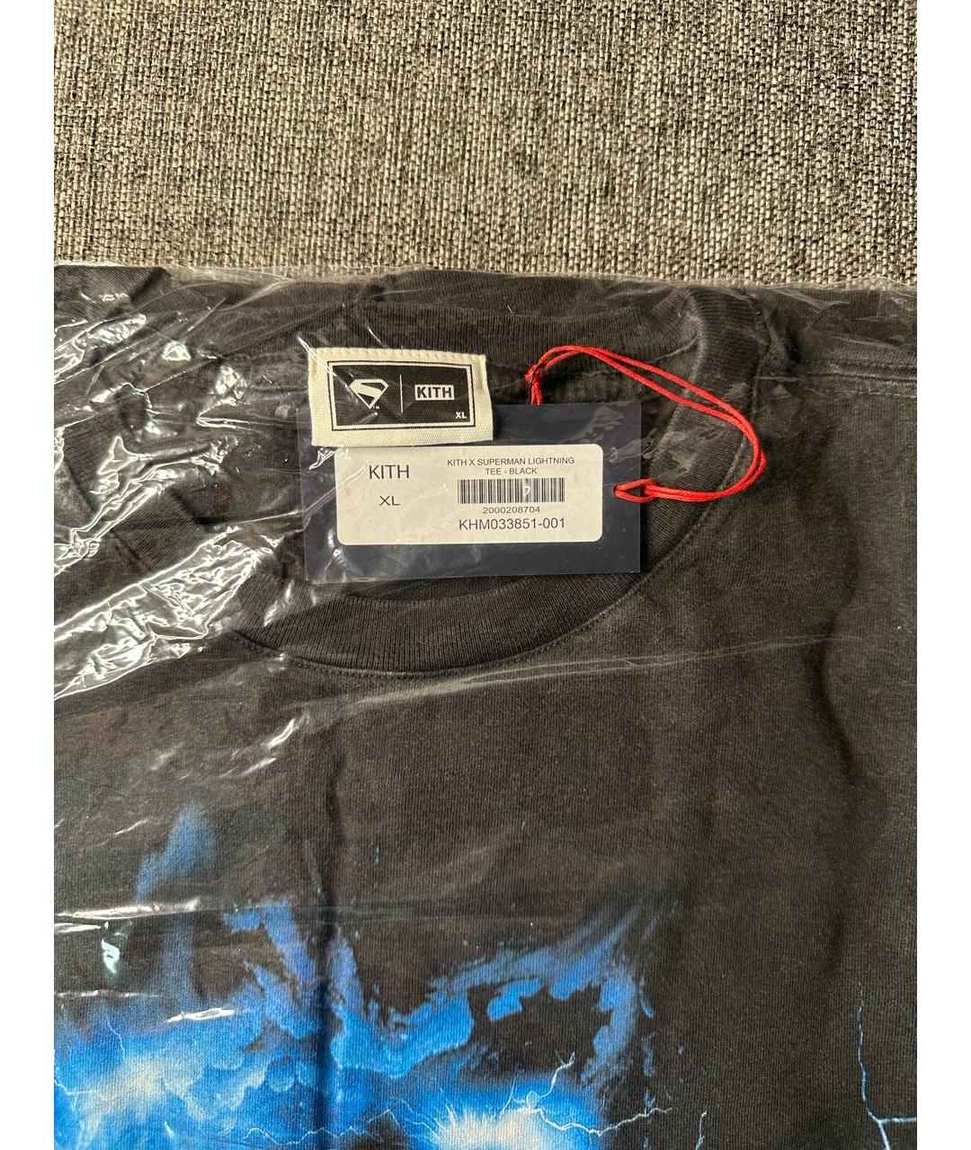 KITH Черная хлопковая футболка, фото 7
