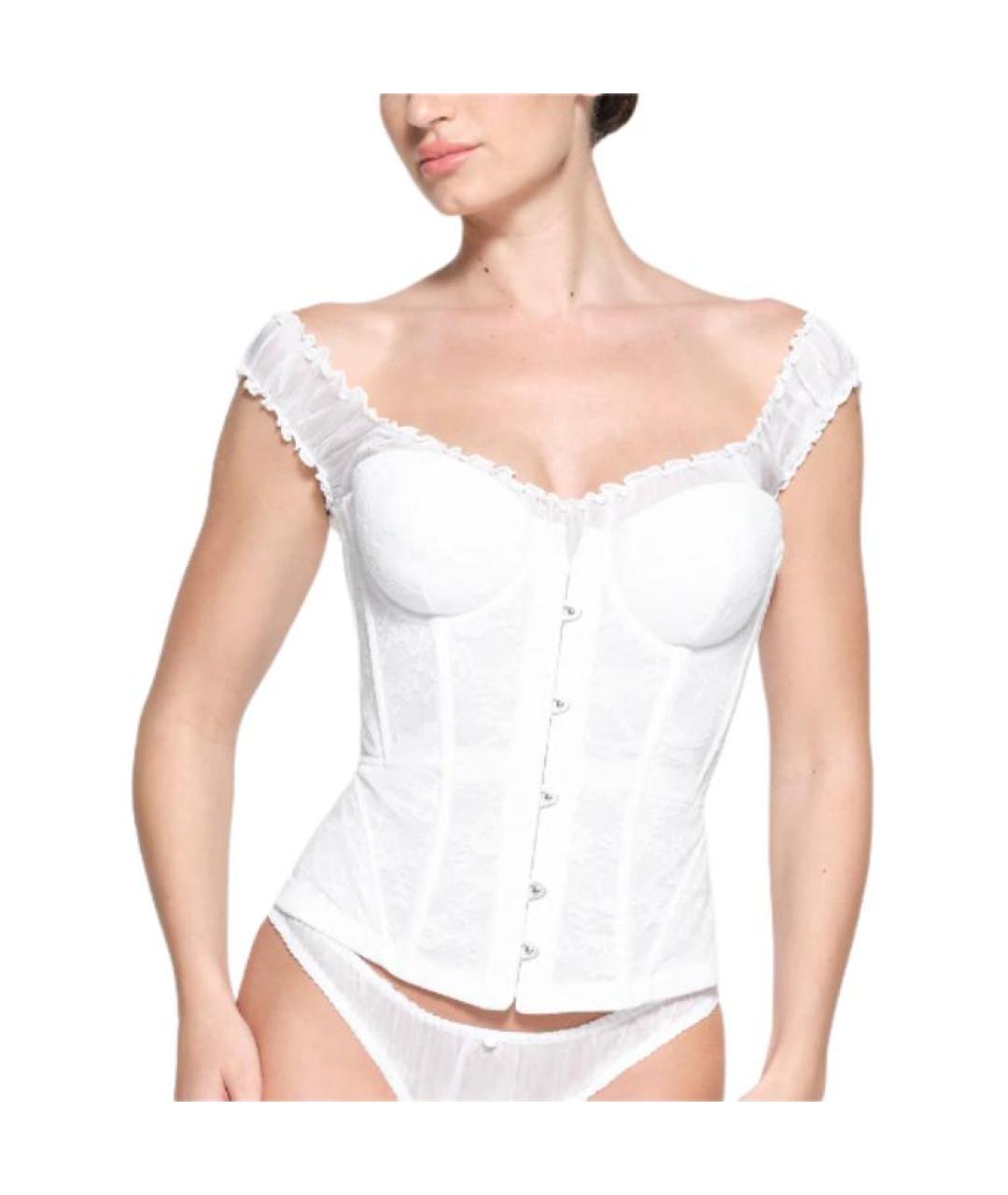 SKIMS Белый корсет, фото 2