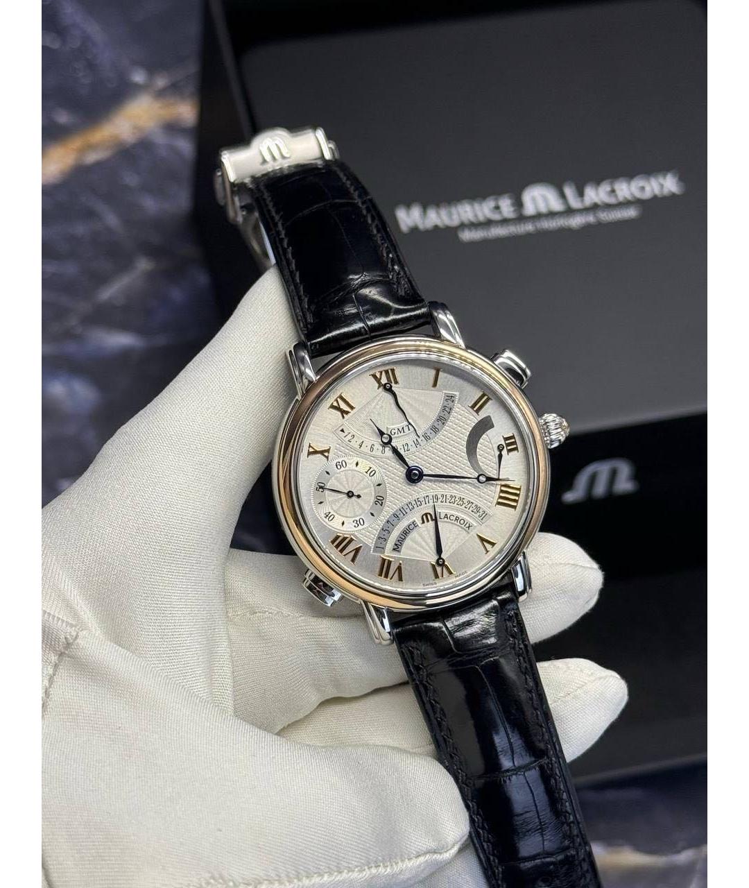 MAURICE LACROIX Черные часы, фото 6