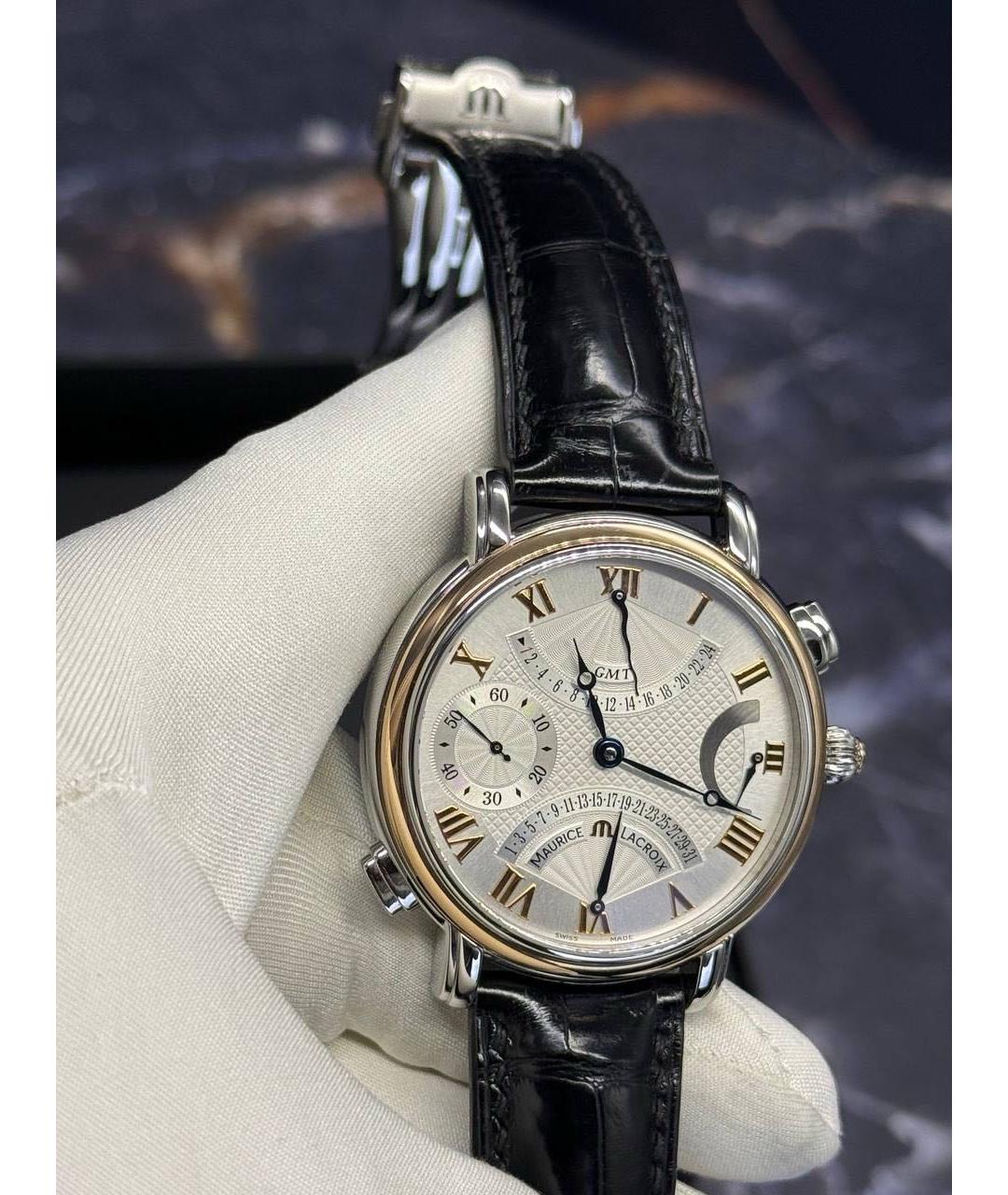 MAURICE LACROIX Черные часы, фото 3