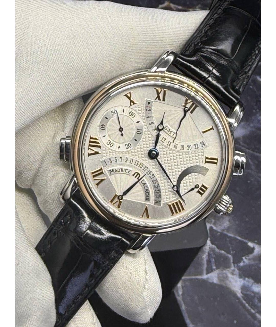 MAURICE LACROIX Черные часы, фото 8