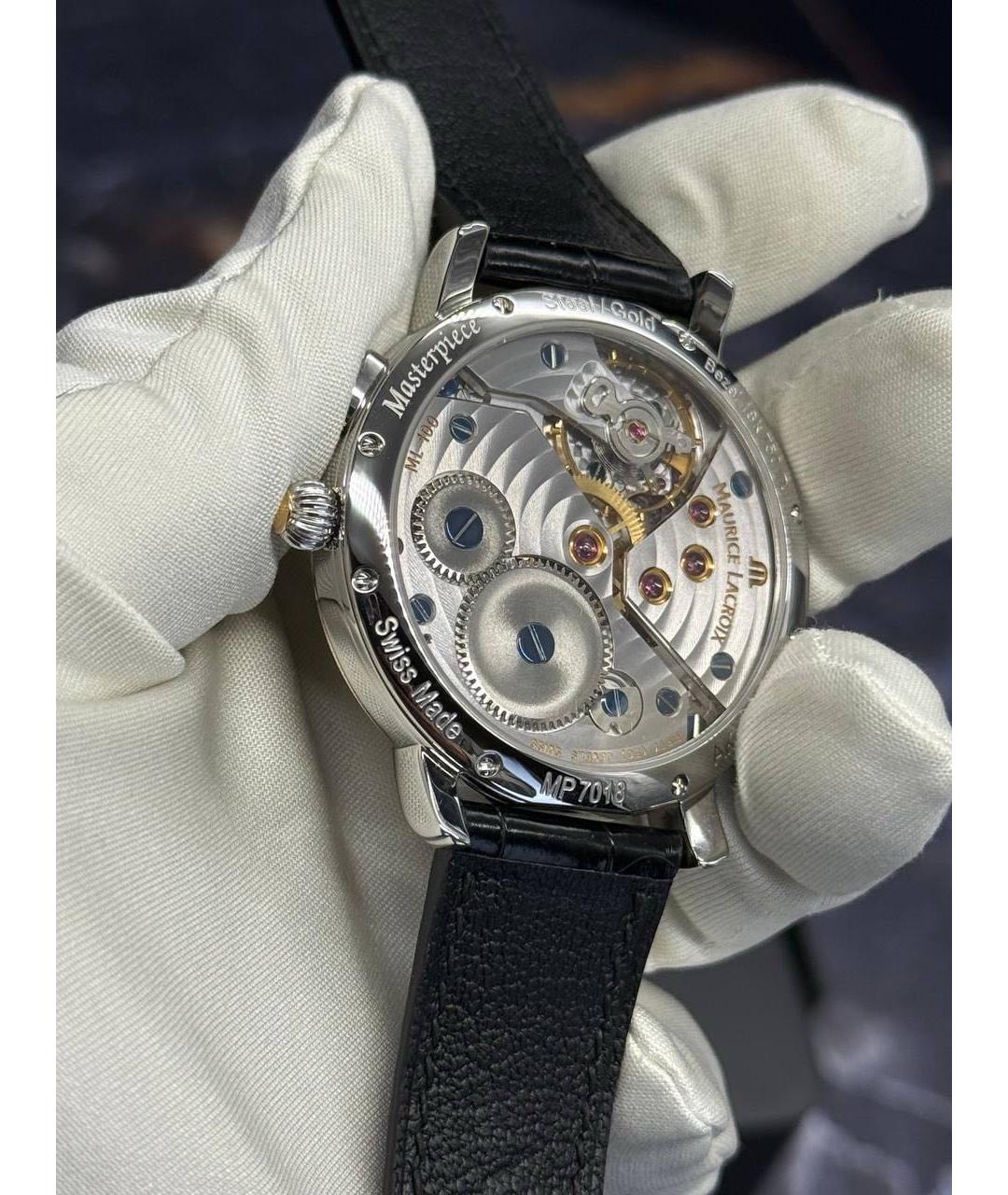 MAURICE LACROIX Черные часы, фото 4