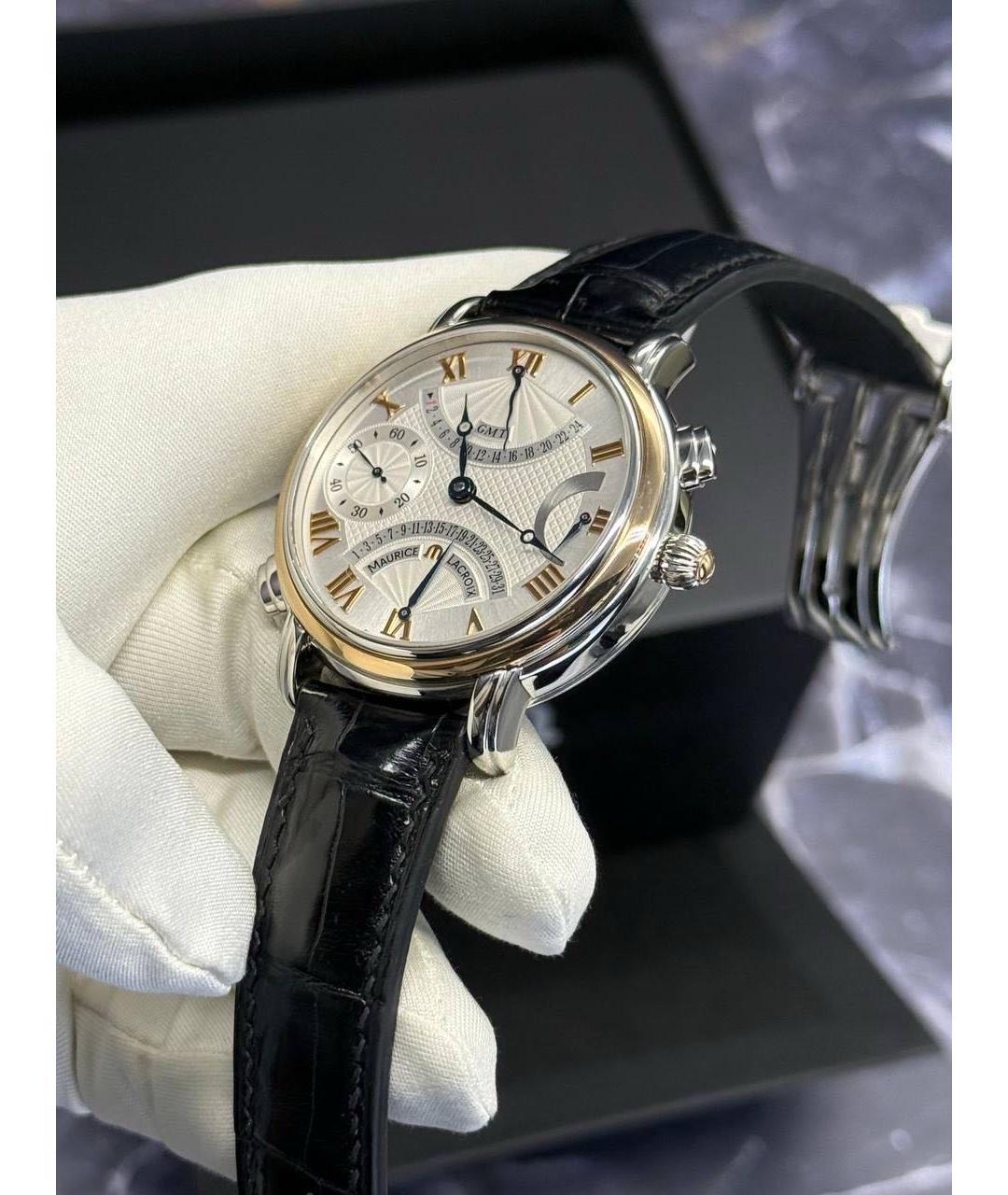 MAURICE LACROIX Черные часы, фото 7