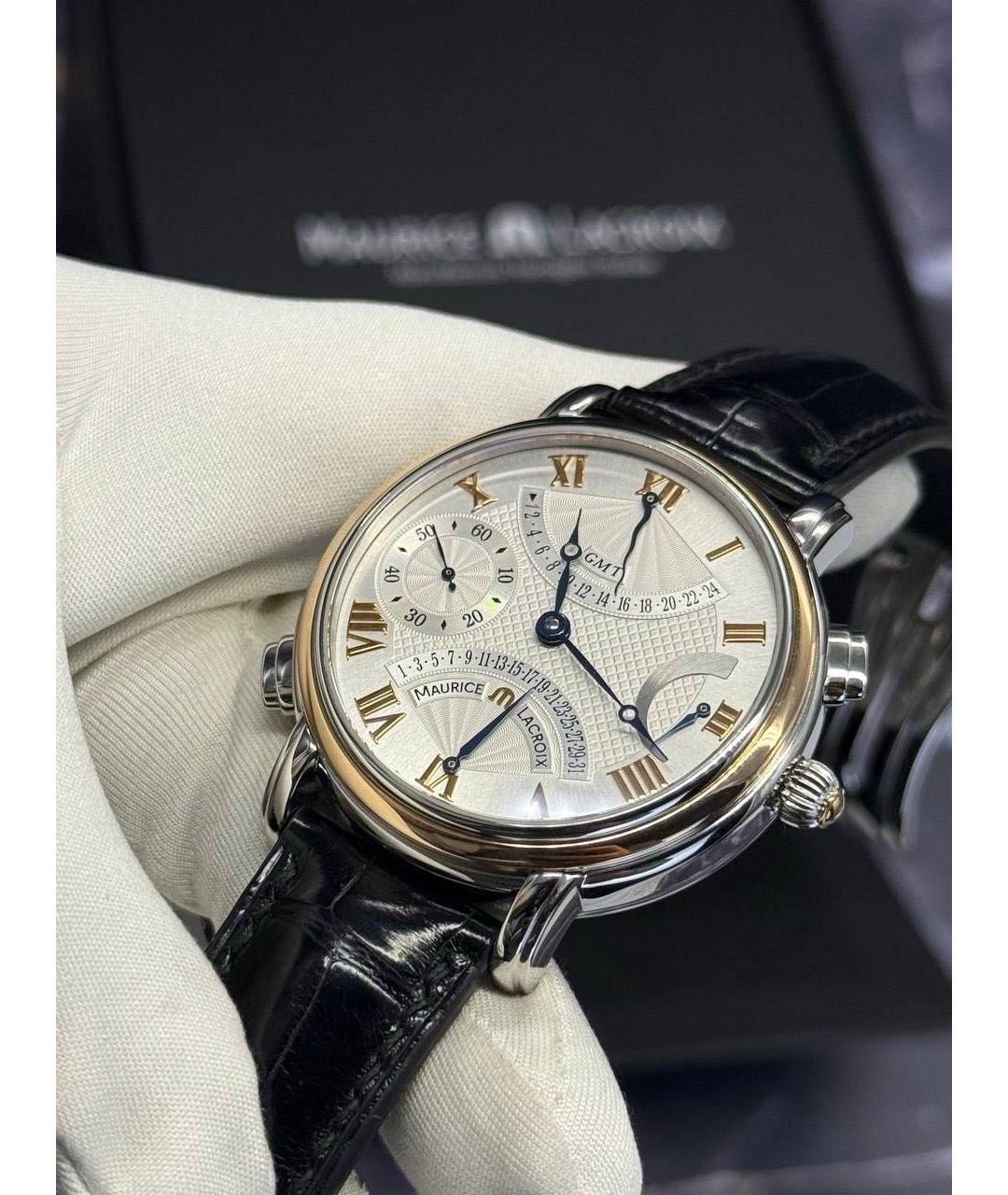 MAURICE LACROIX Черные часы, фото 5