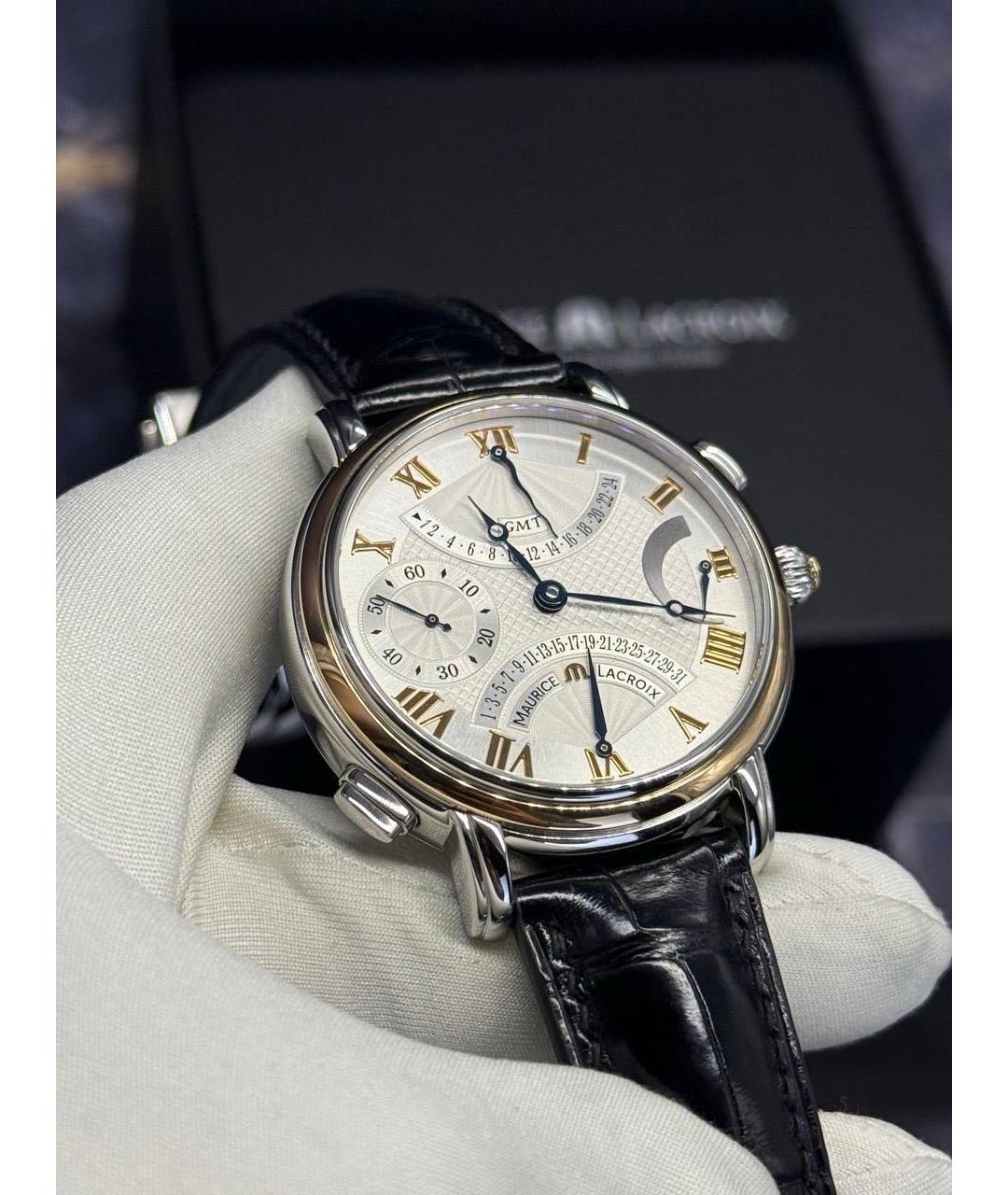 MAURICE LACROIX Черные часы, фото 2