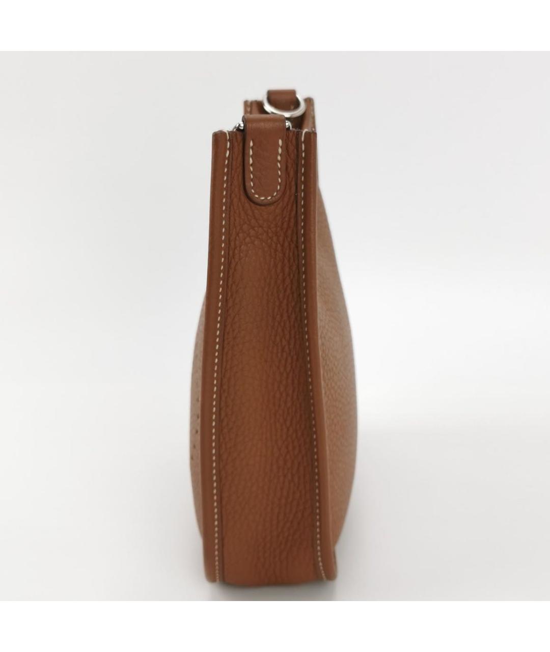 HERMES Коричневая кожаная сумка через плечо, фото 2