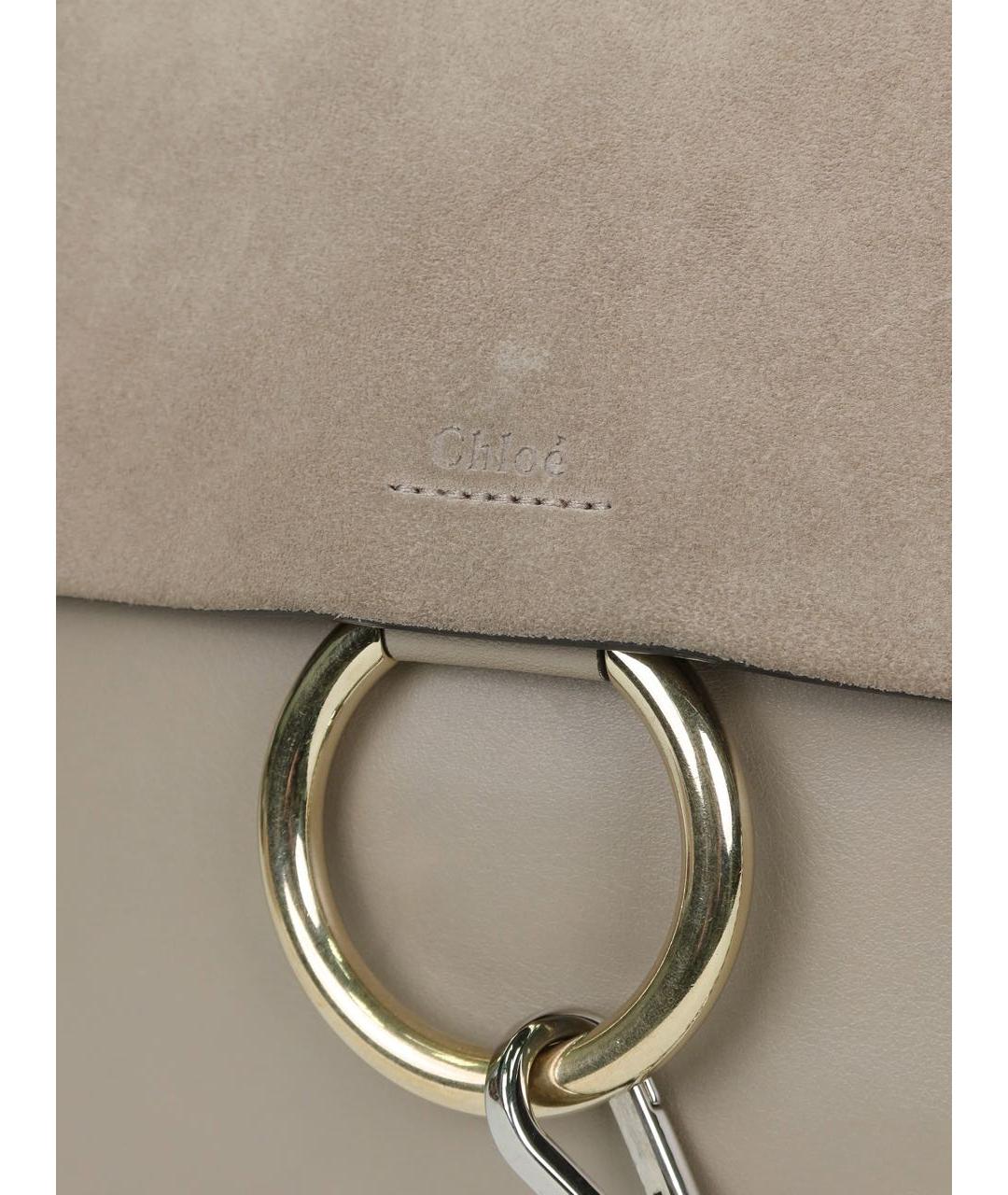 CHLOE Бежевая замшевая сумка через плечо, фото 8