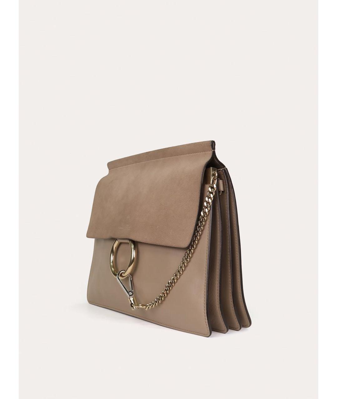 CHLOE Бежевая замшевая сумка через плечо, фото 2
