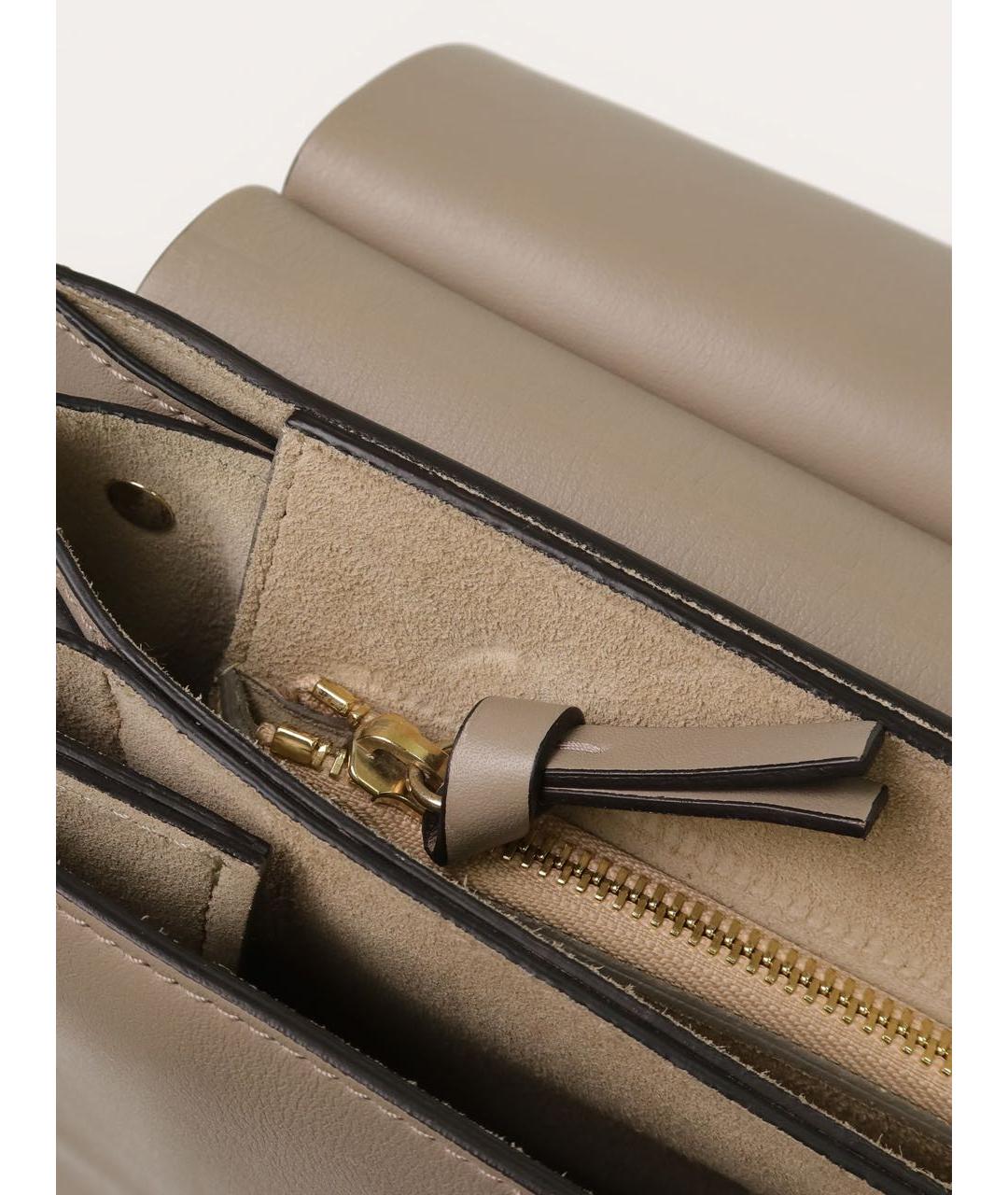 CHLOE Бежевая замшевая сумка через плечо, фото 5
