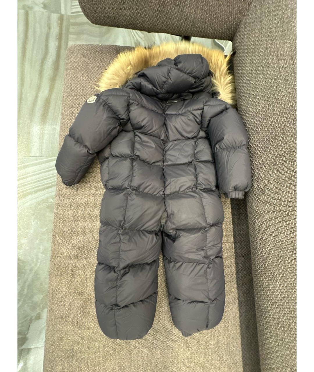 MONCLER Темно-синий хлопковый комбинезон, фото 3