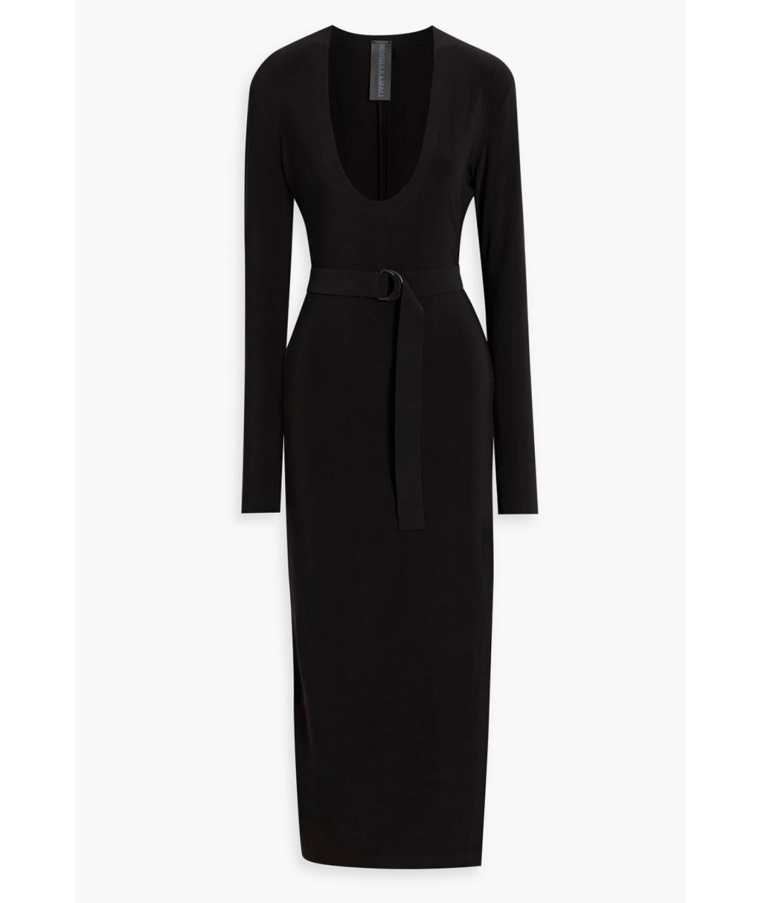 NORMA KAMALI Черное коктейльное платье, фото 3