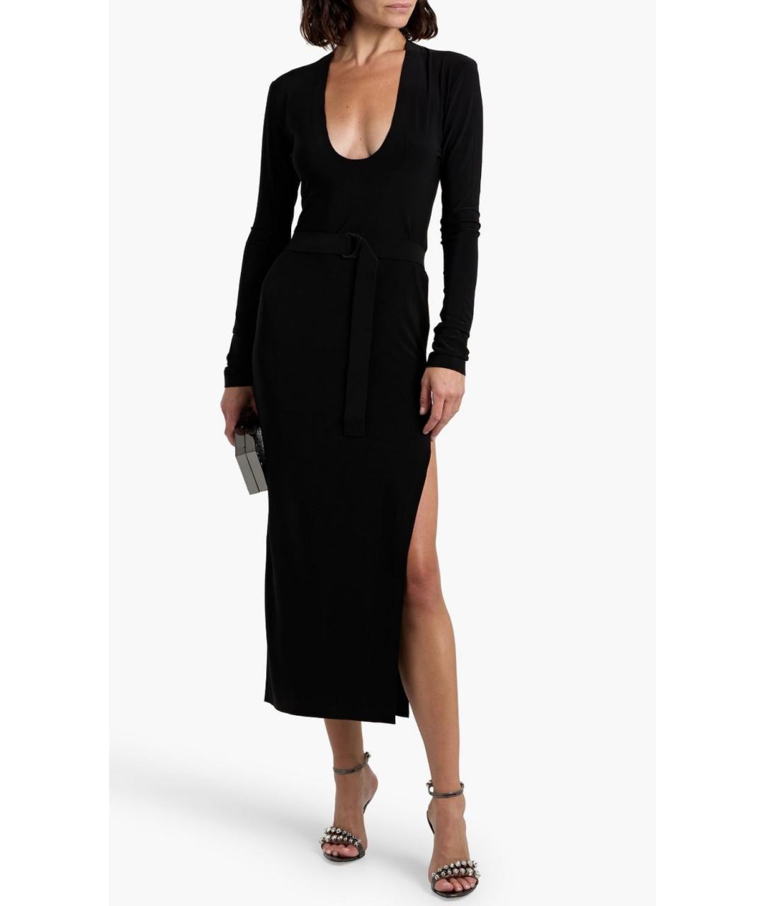 NORMA KAMALI Черное коктейльное платье, фото 2