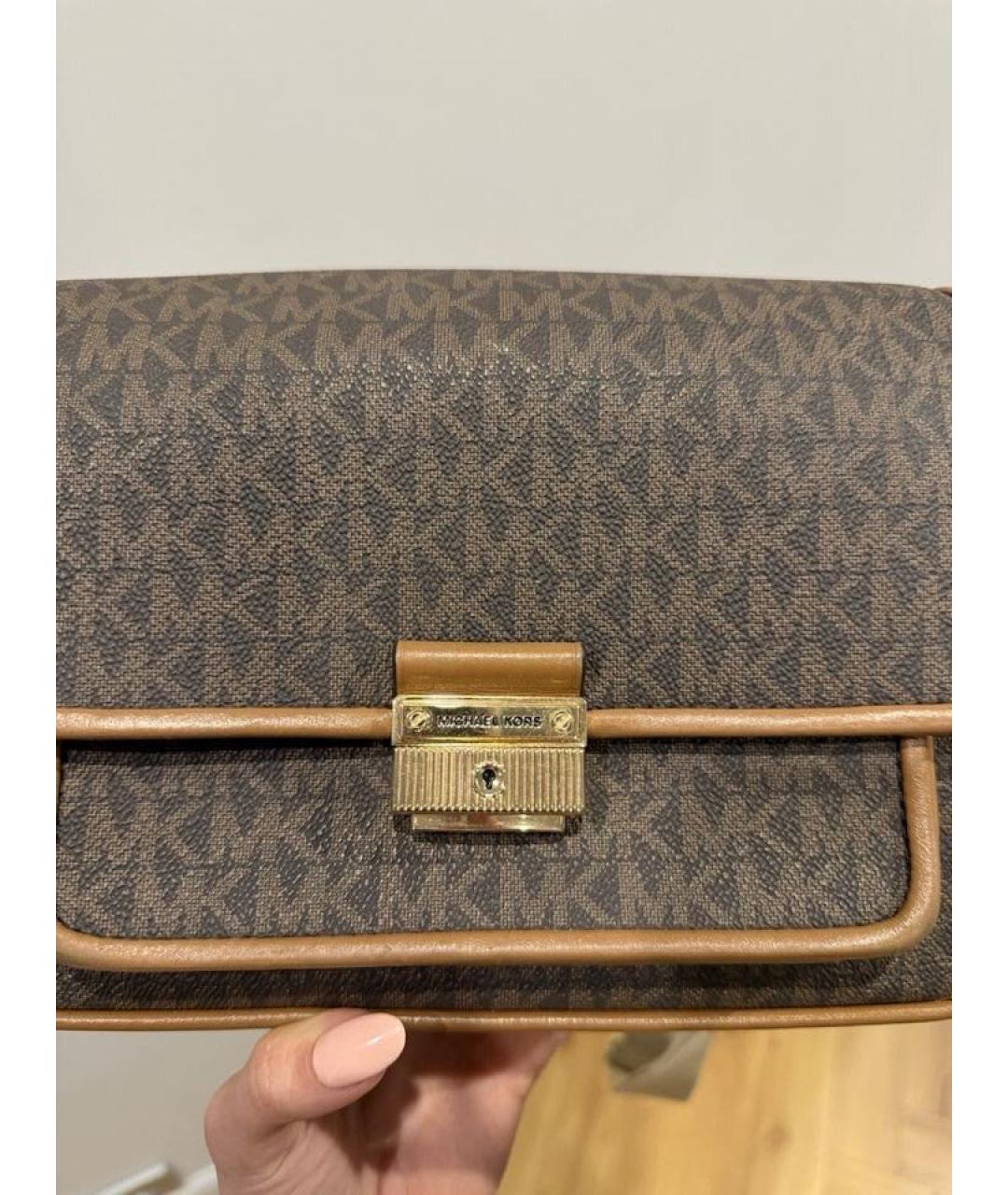 MICHAEL KORS Коричневая сумка через плечо, фото 4