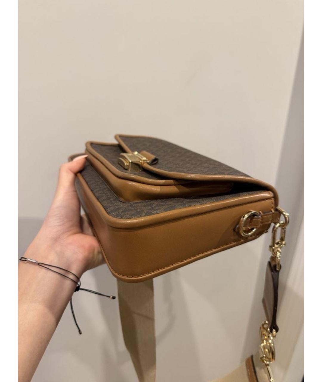 MICHAEL KORS Коричневая сумка через плечо, фото 3