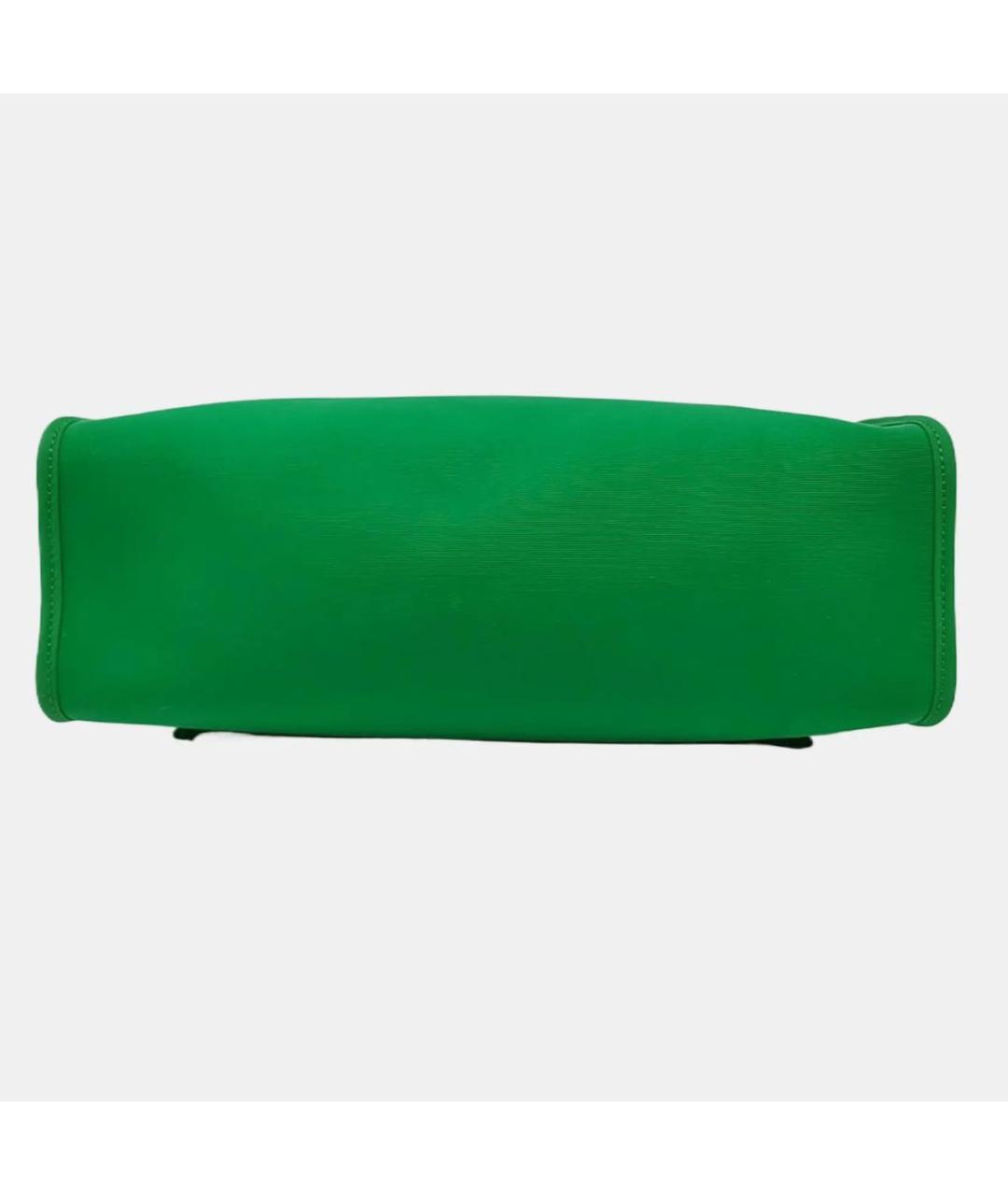 HERMES Зеленая кожаная сумка тоут, фото 5