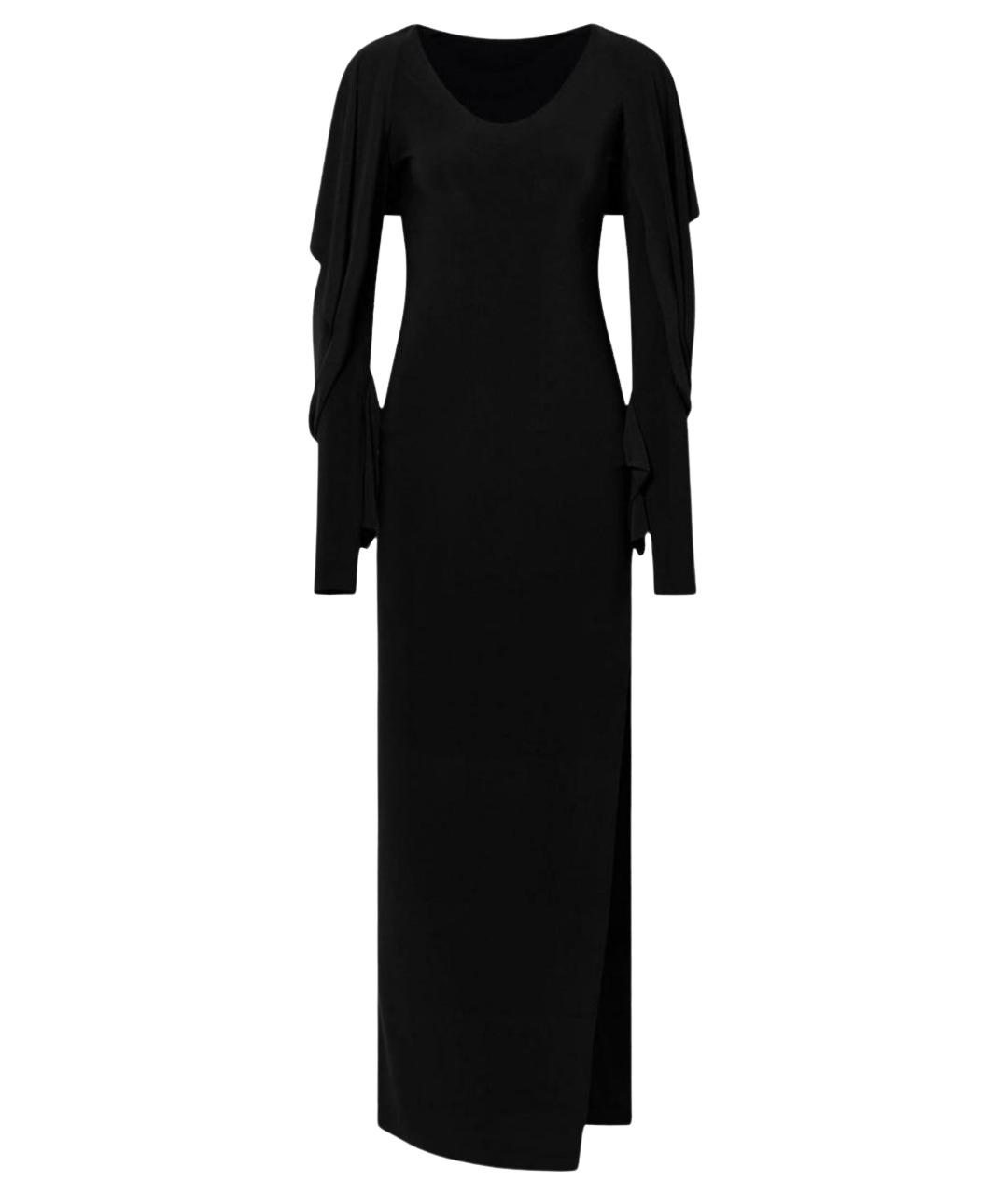 NORMA KAMALI Черное хлопковое коктейльное платье, фото 1