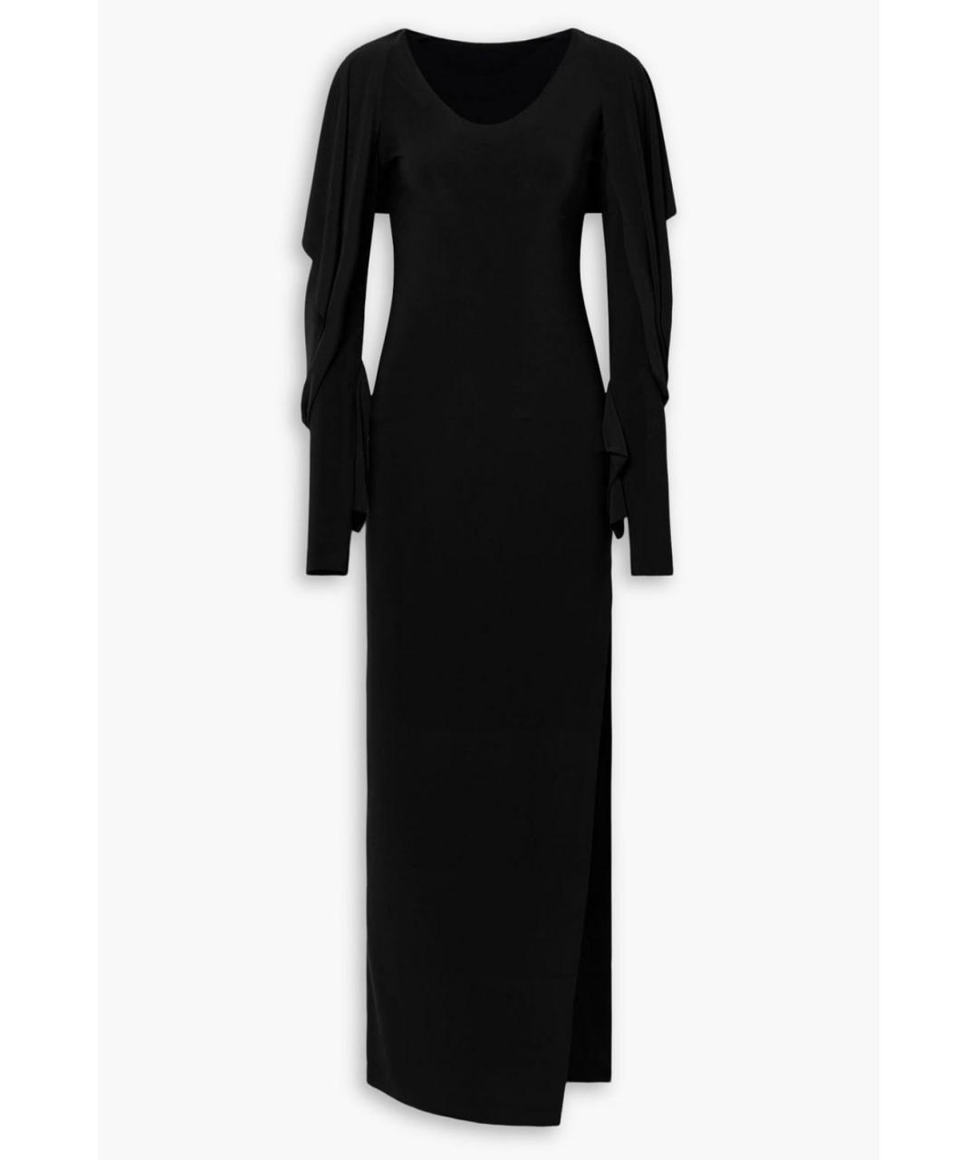 NORMA KAMALI Черное хлопковое коктейльное платье, фото 4