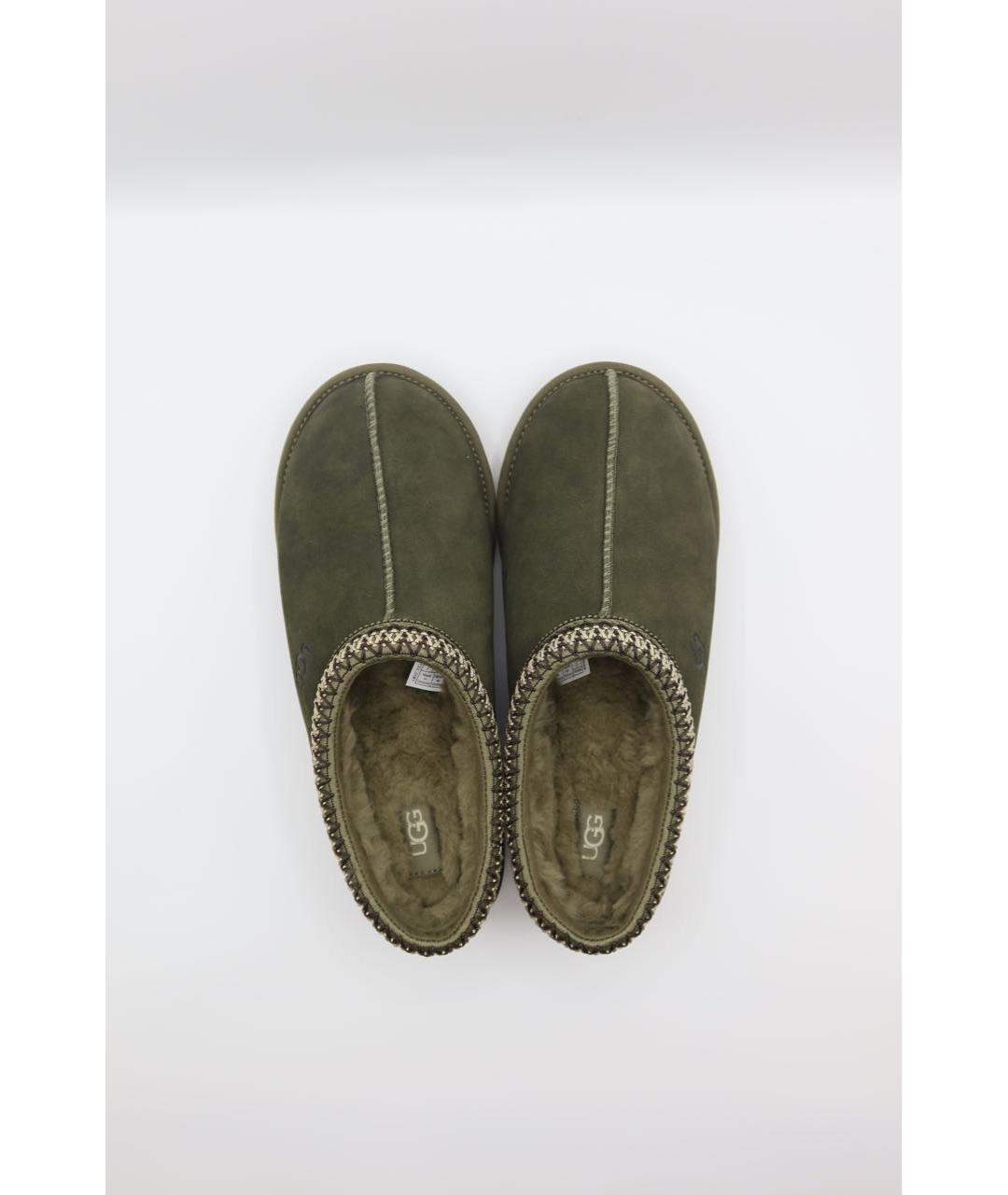 UGG AUSTRALIA Зеленые замшевые низкие ботинки, фото 6