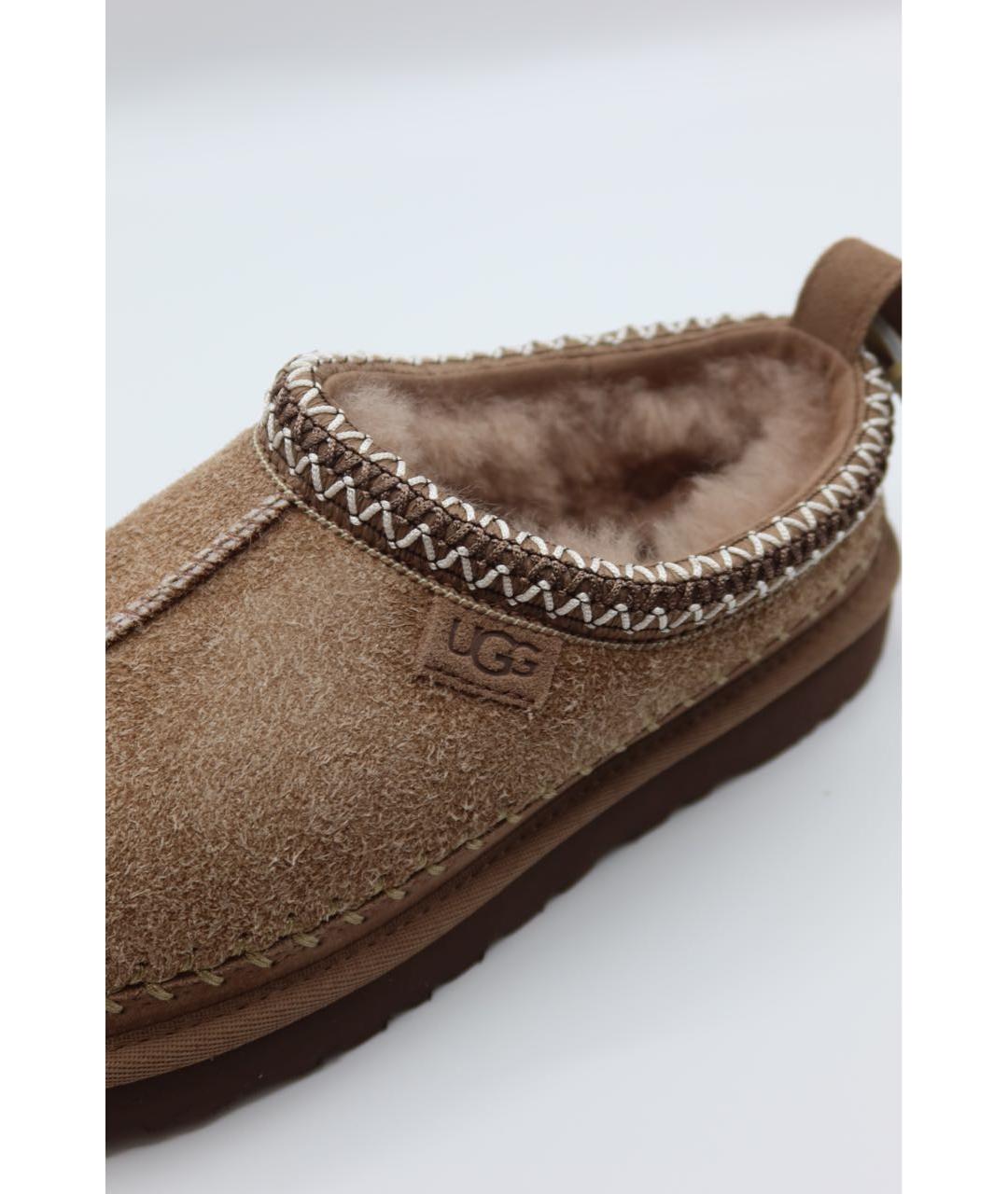 UGG AUSTRALIA Коричневые замшевые слипоны, фото 3