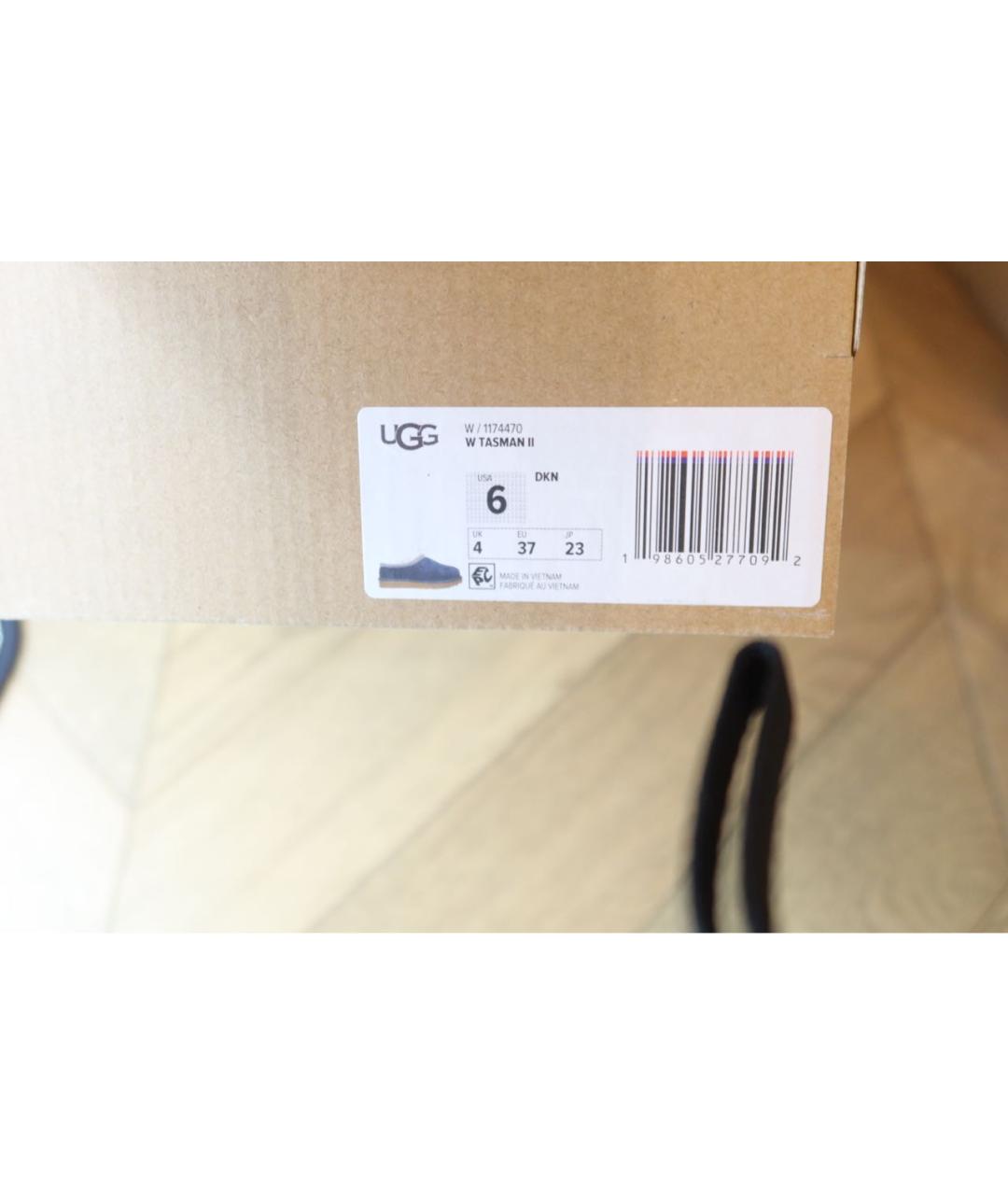 UGG AUSTRALIA Темно-синие замшевые мюли, фото 6